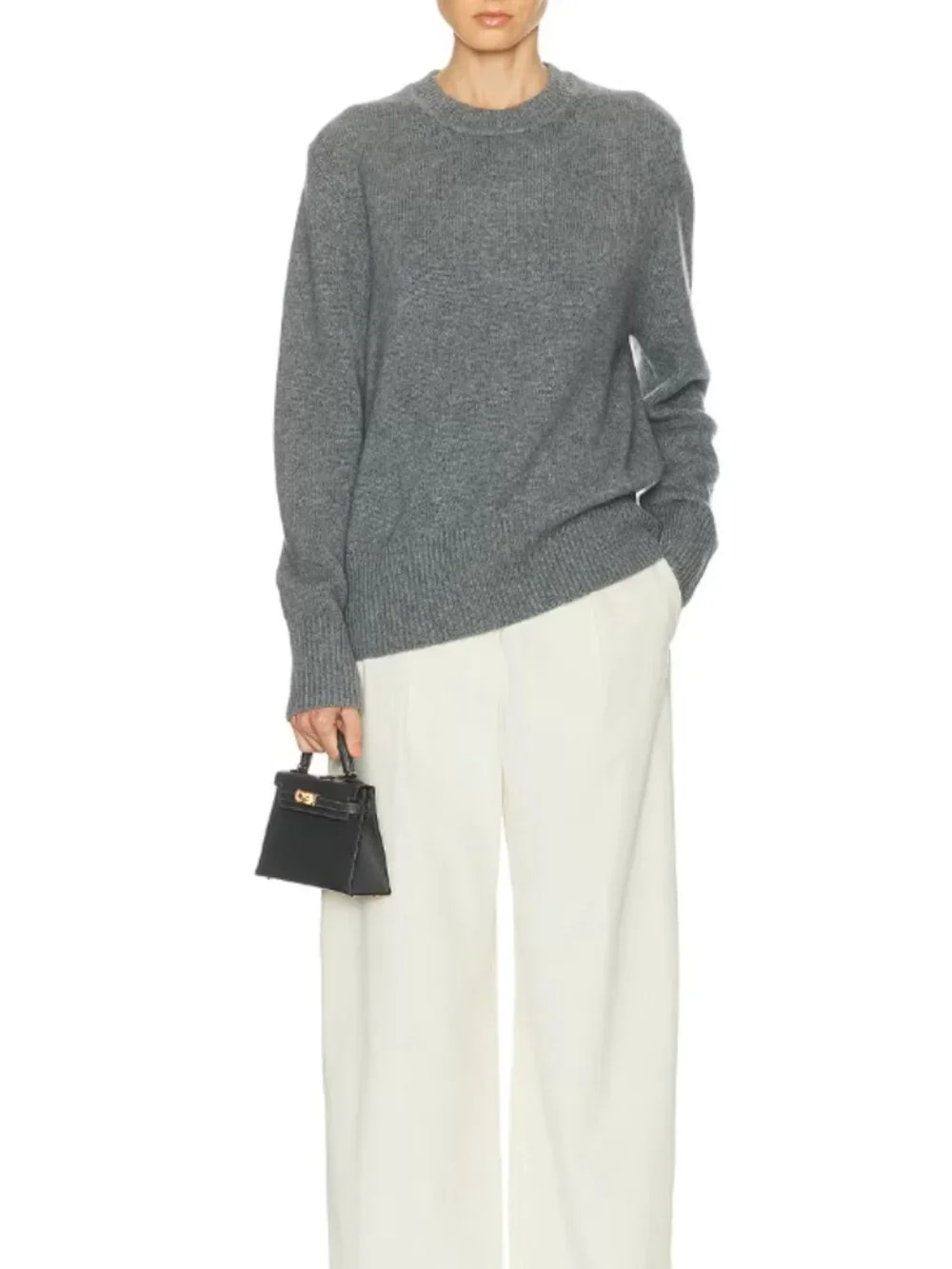 RENGGLI Oversized Crewneck Sweater (Size XXS)